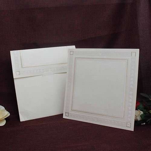 Insert Card Customized Foil Printing Card Square Card 